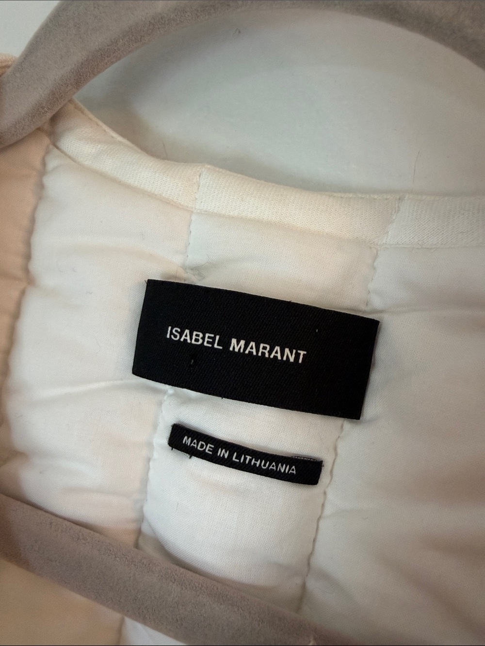 Isabel Marant white linen Quilted Vest Size 38 (US 4-6) - Picture 2 of 9